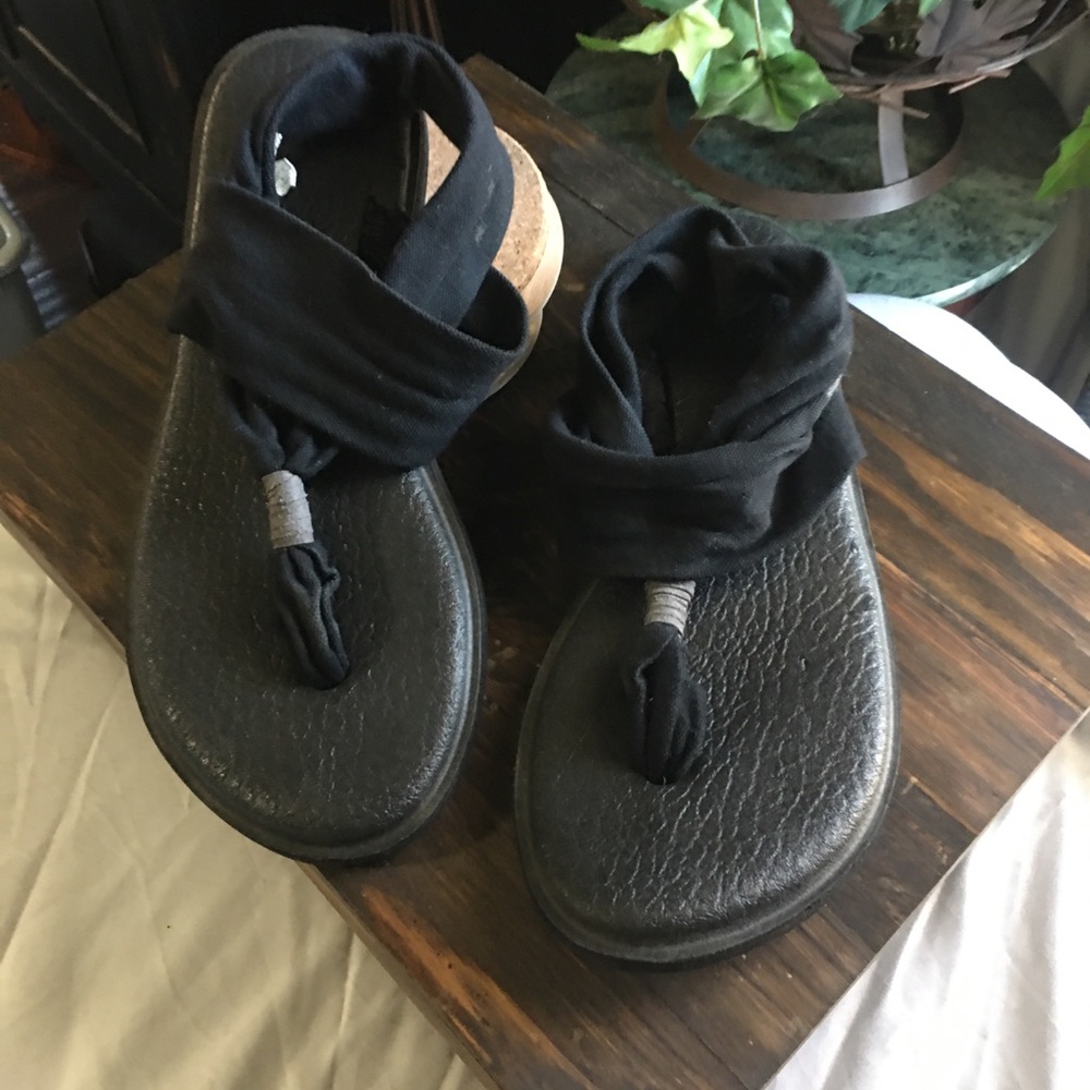Yoga Mat Sandals black